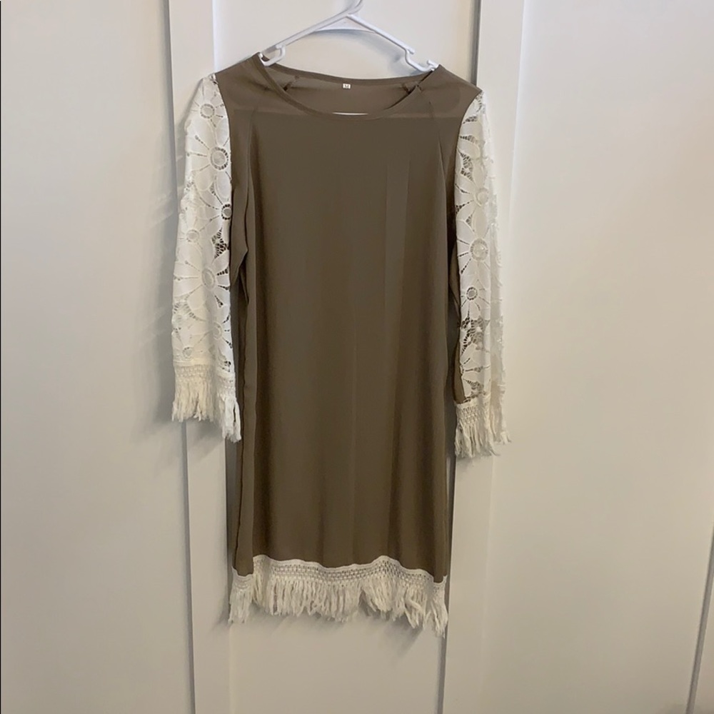 Tassel and lace dress